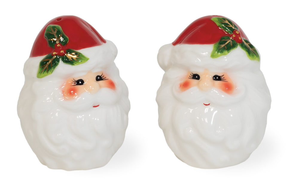 Holly & Ivy Santa Salt & Pepper Shakers