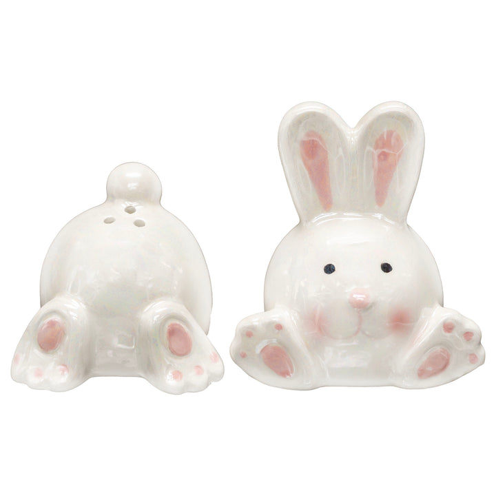 Iridescent Bunny Salt &amp; Pepper Shaker Set