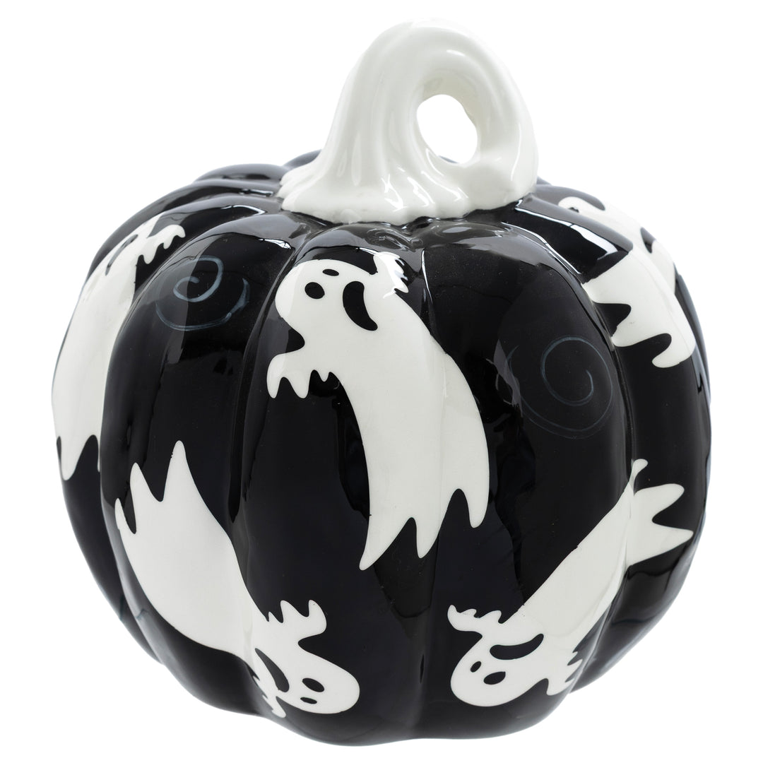 Ghost Ceramic Pumpkin