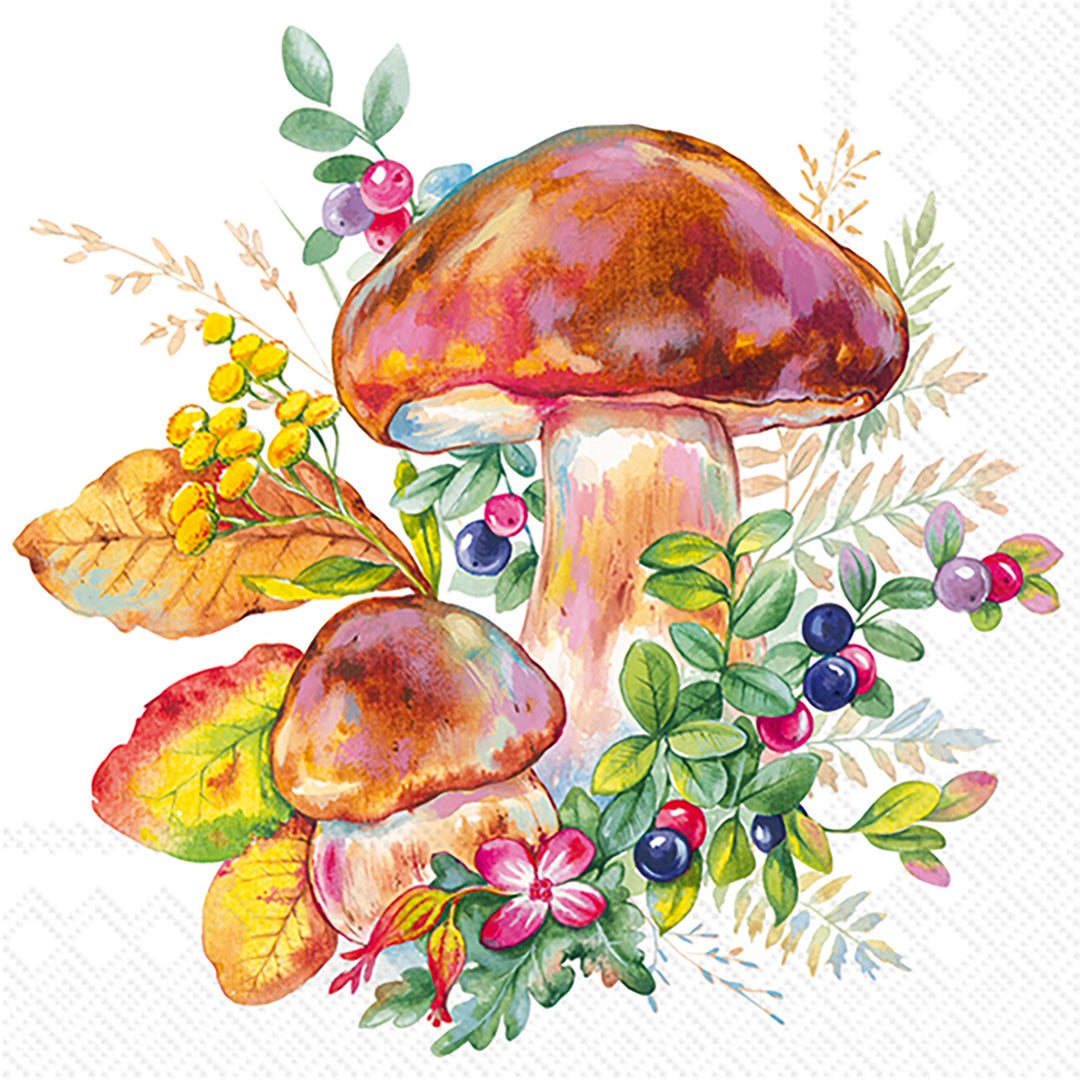 Mushroom Season Cocktail Napkin