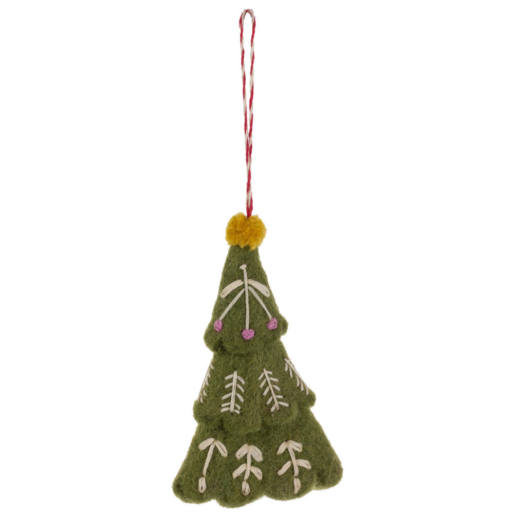 CHRISTMAS TREE ORNAMENT felt