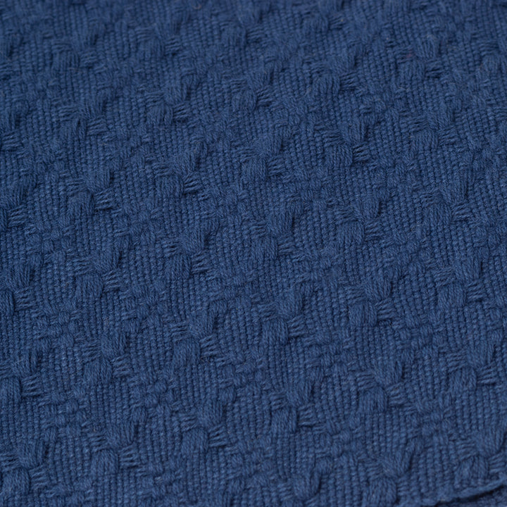 Navy Cobble Woven Table Runner