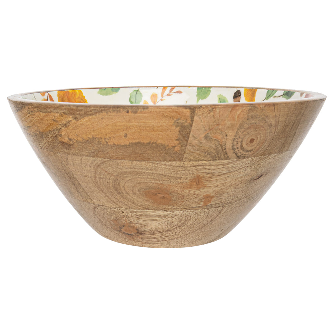 Harvest Leaves Wood Bowl