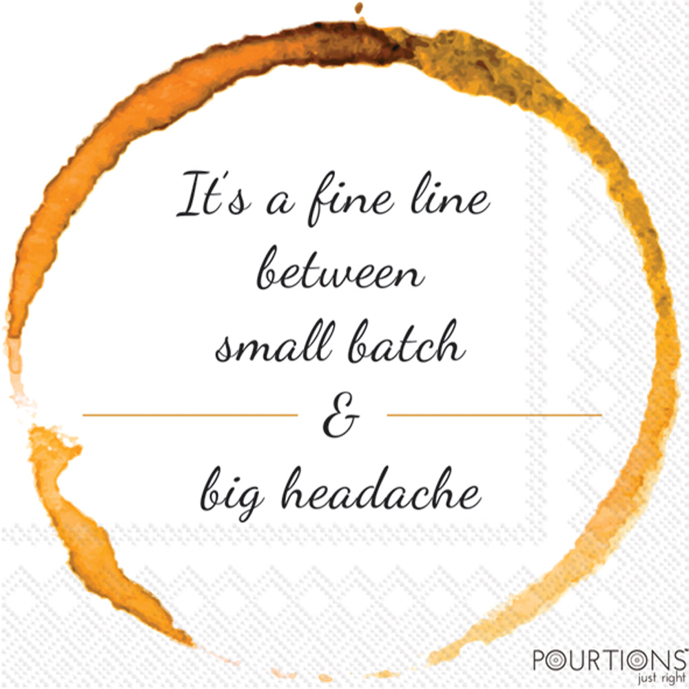 Big Headache Pourtions Cocktail Napkin