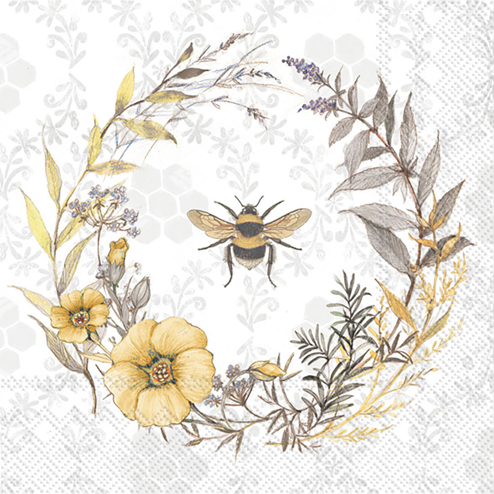 CKTL/BEE WILDFLOWER WREATH