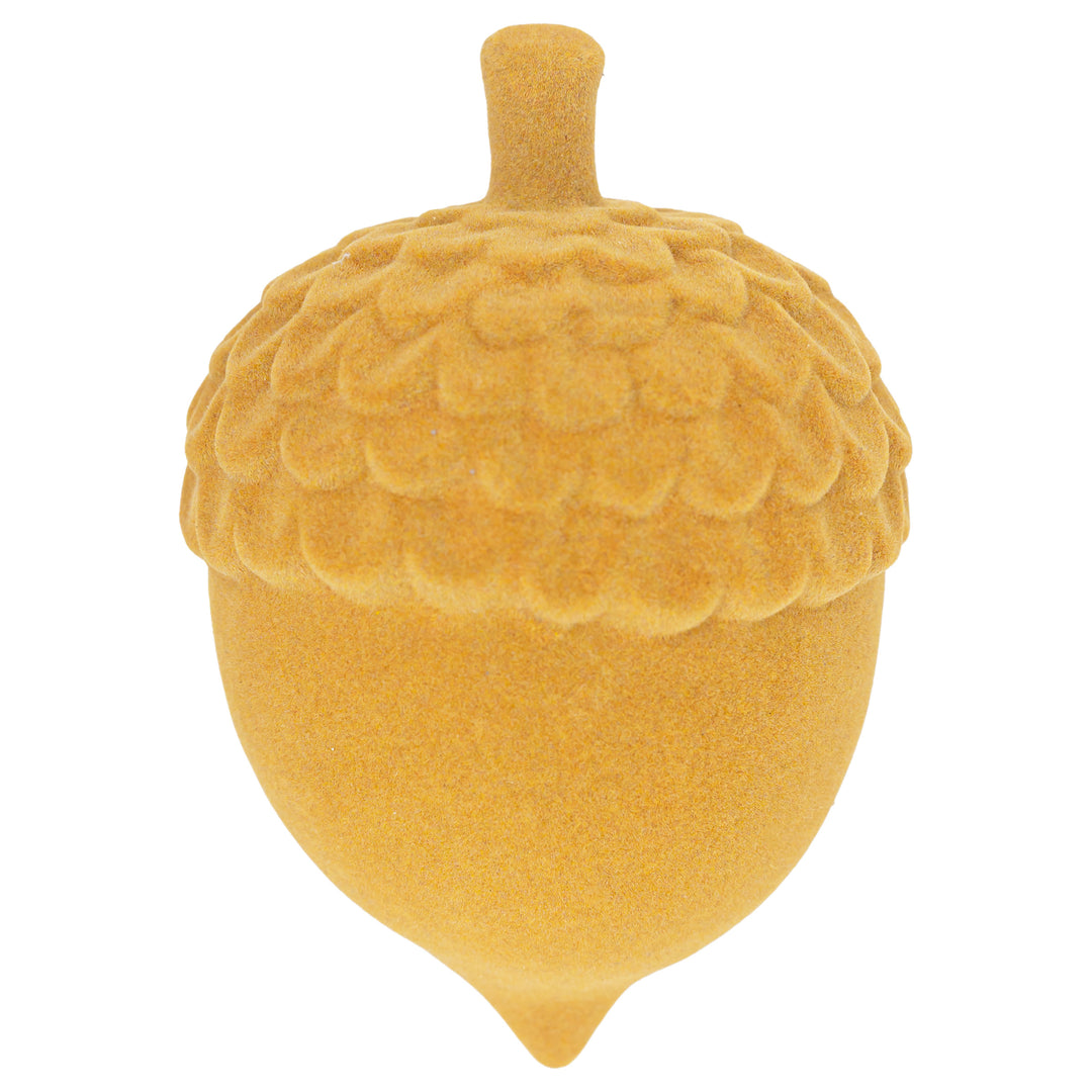 Mustard Flocked Acorn