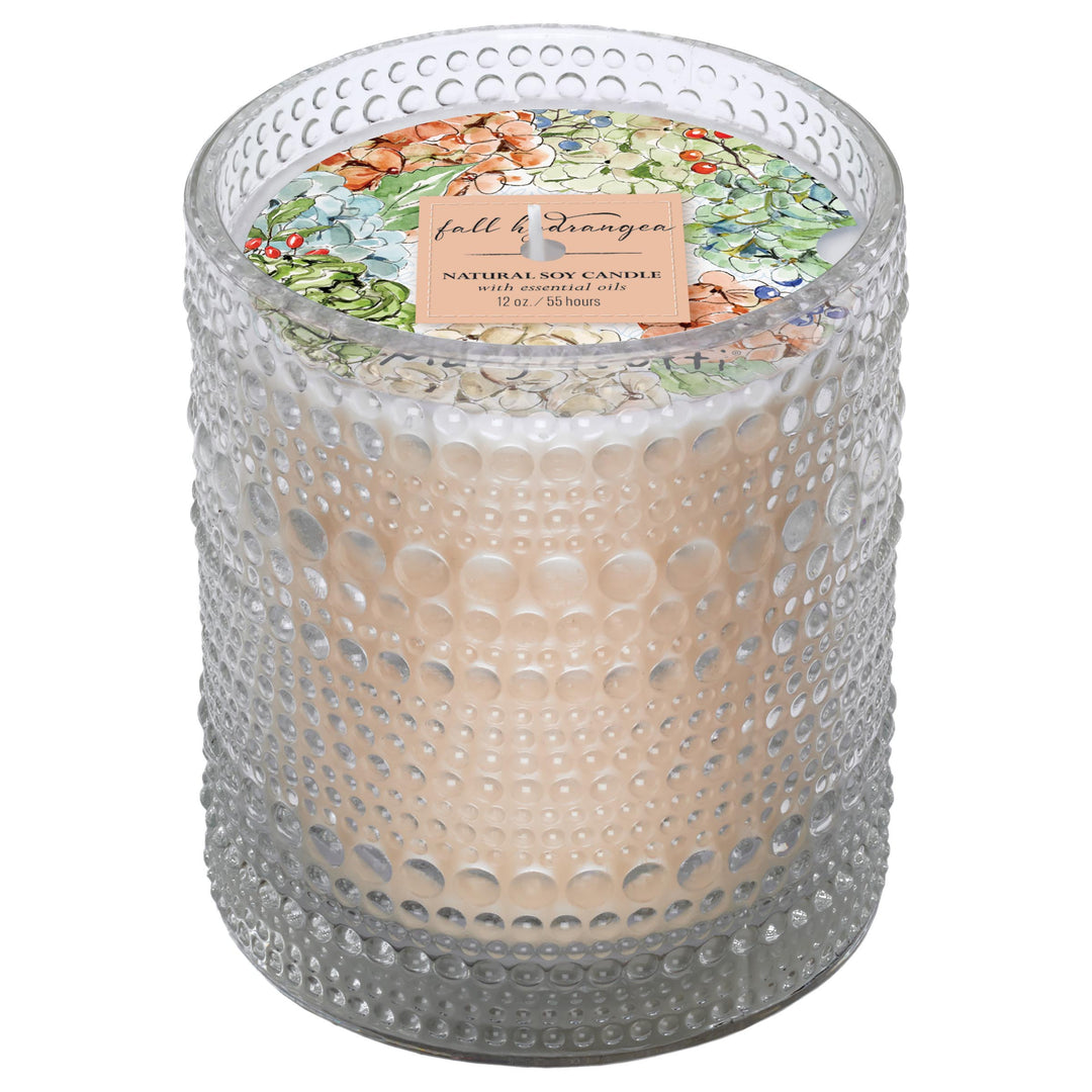 Fall Hydrangea Soy Candle - 12 oz
