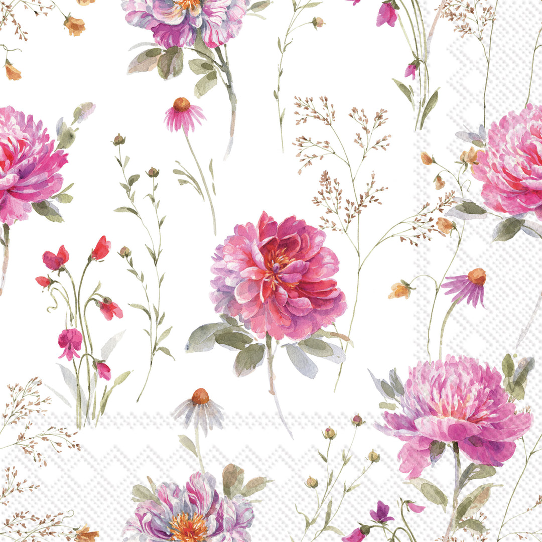 Partout Des Fleurs Cocktail Napkin
