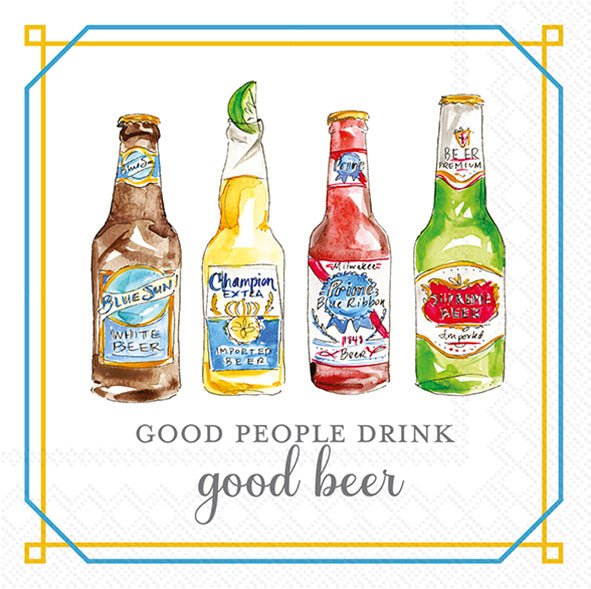 Good Beer Cocktail Napkin