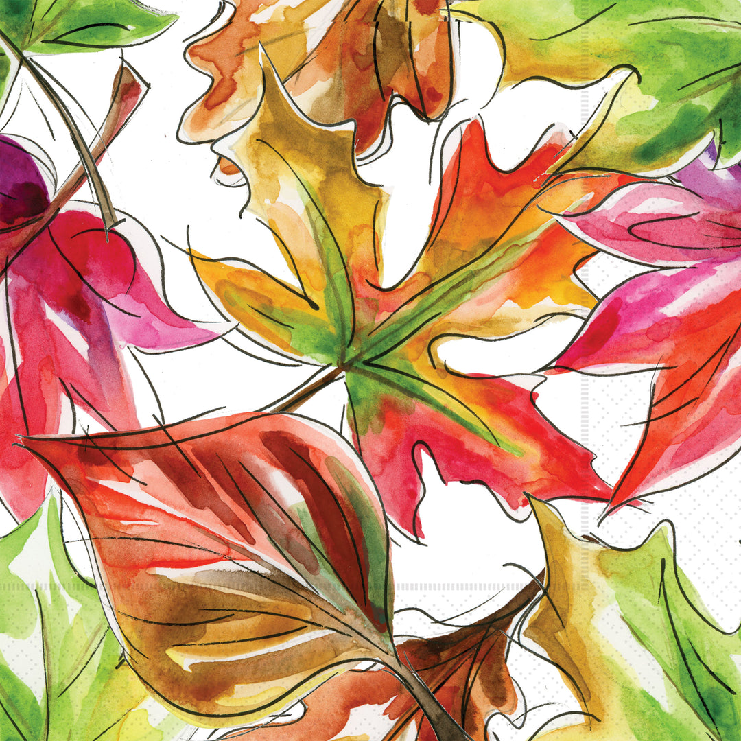 Harvest Whimsey Leaves Lunch Napkin