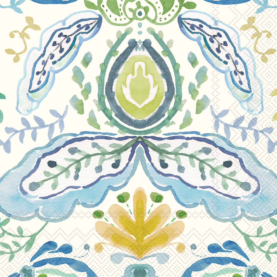 Azure &amp; Ivy Gold Lunch Napkin