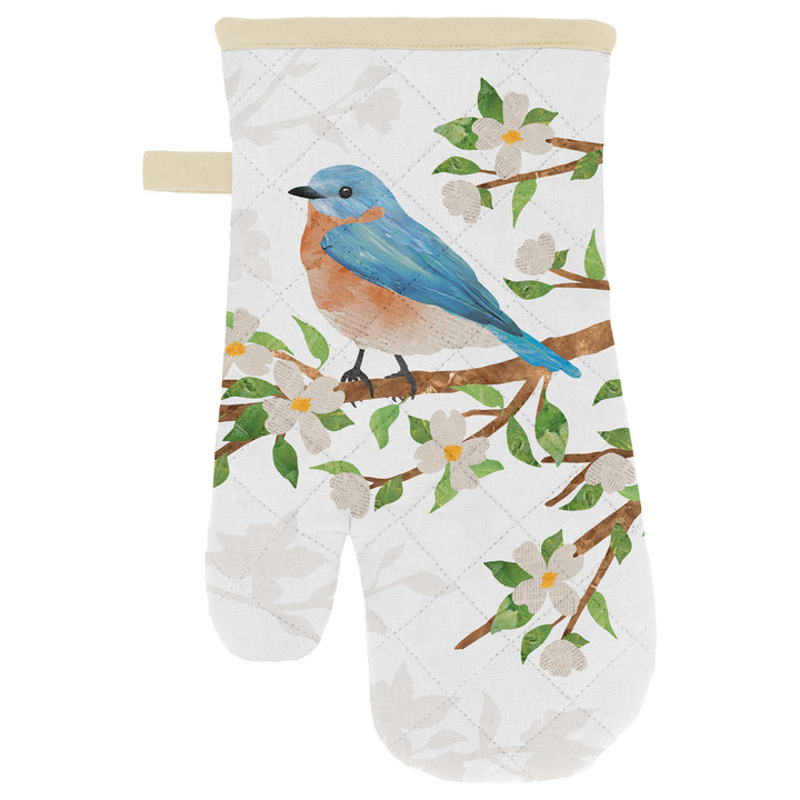 Birds Oven Mitt and Pot Holder Set