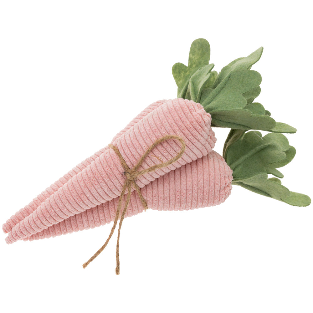 CORDED PLUSH BLUSH CARROTS