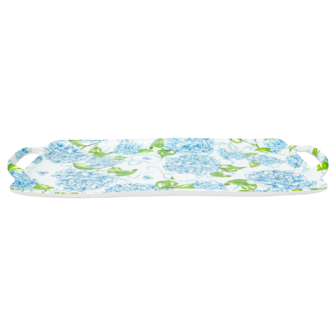 Hydrangea Allover Melamine Tray