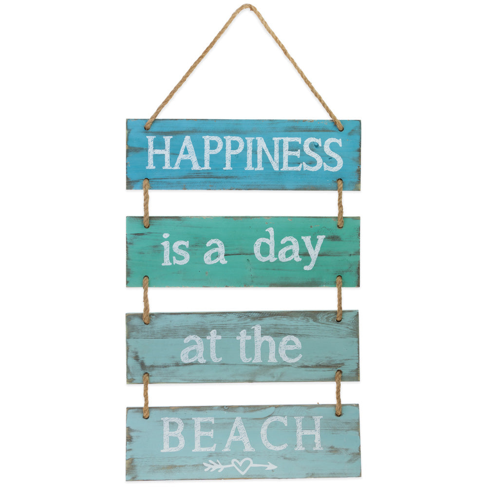 Happiness At The Beach Sign