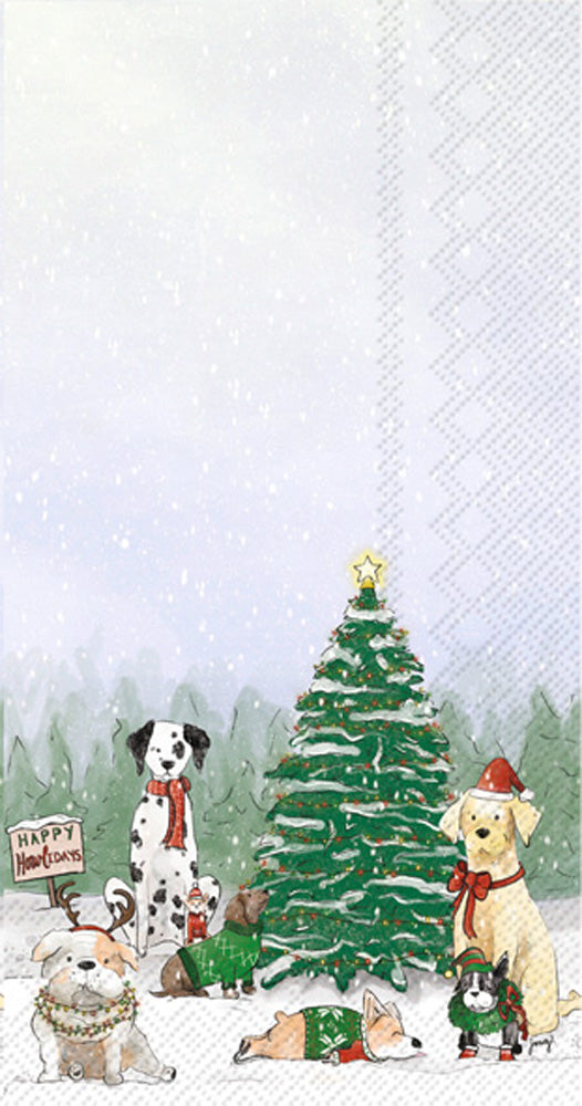 Holiday Pups Guest Towel