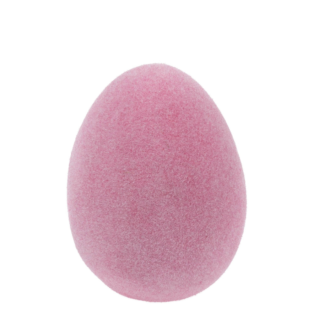 Pink Flocked Egg Small