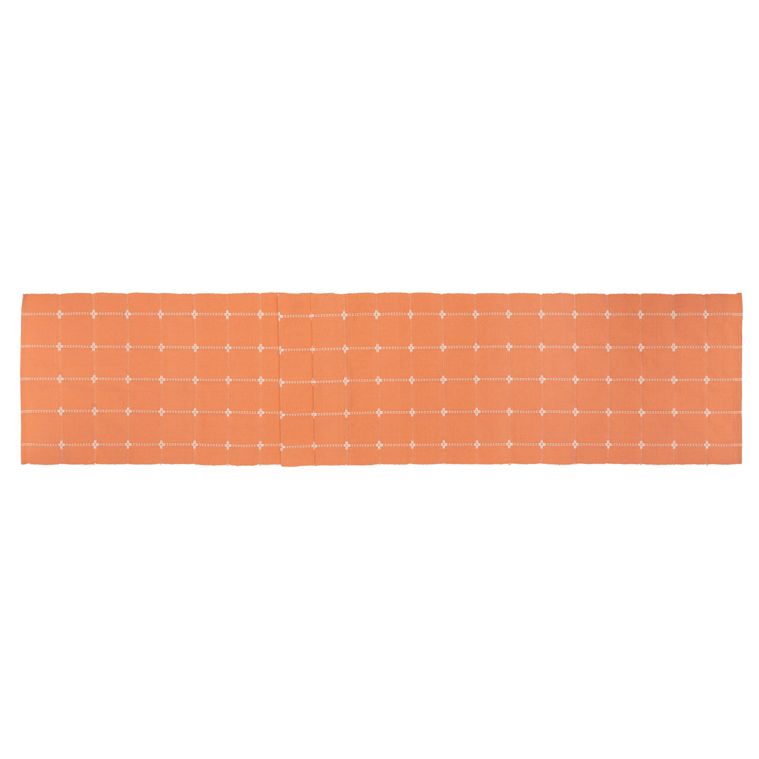 Peach Hannah Cross Stitch Table Runner