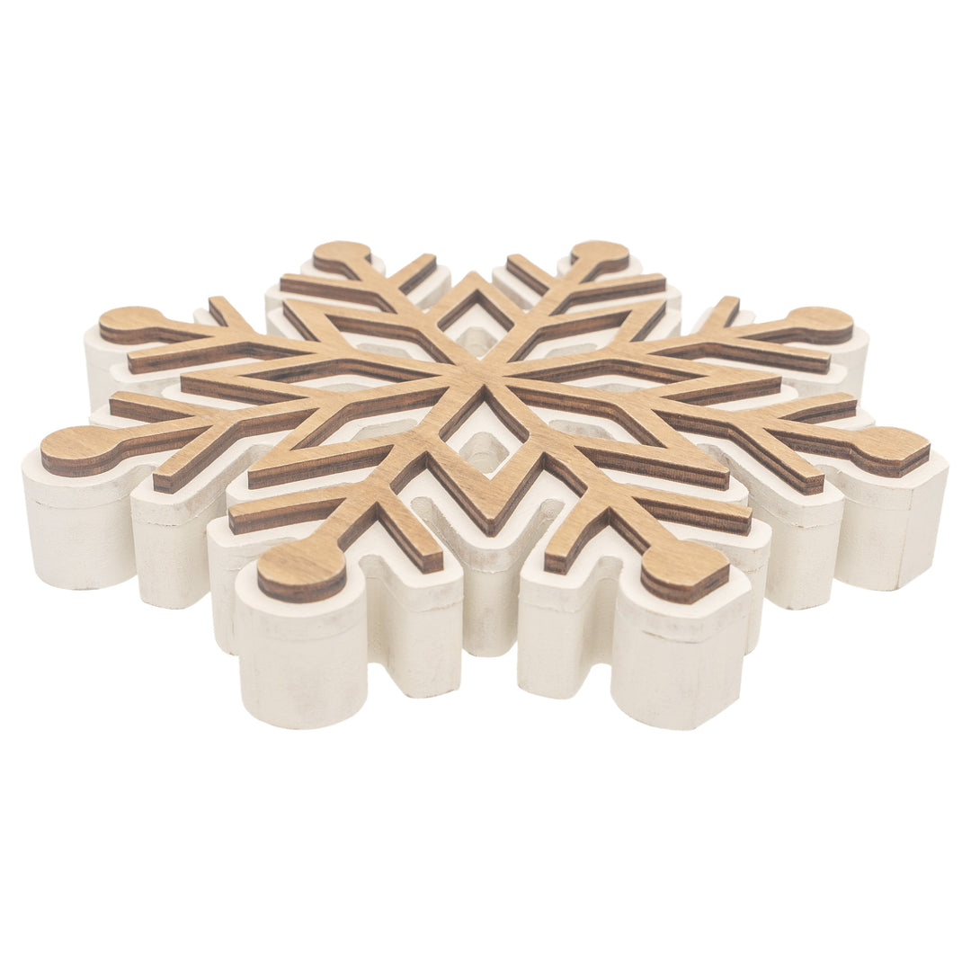 Intricate Wood Snowflake