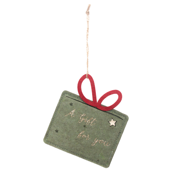 Gift For You Felt Gift Card Holder Green