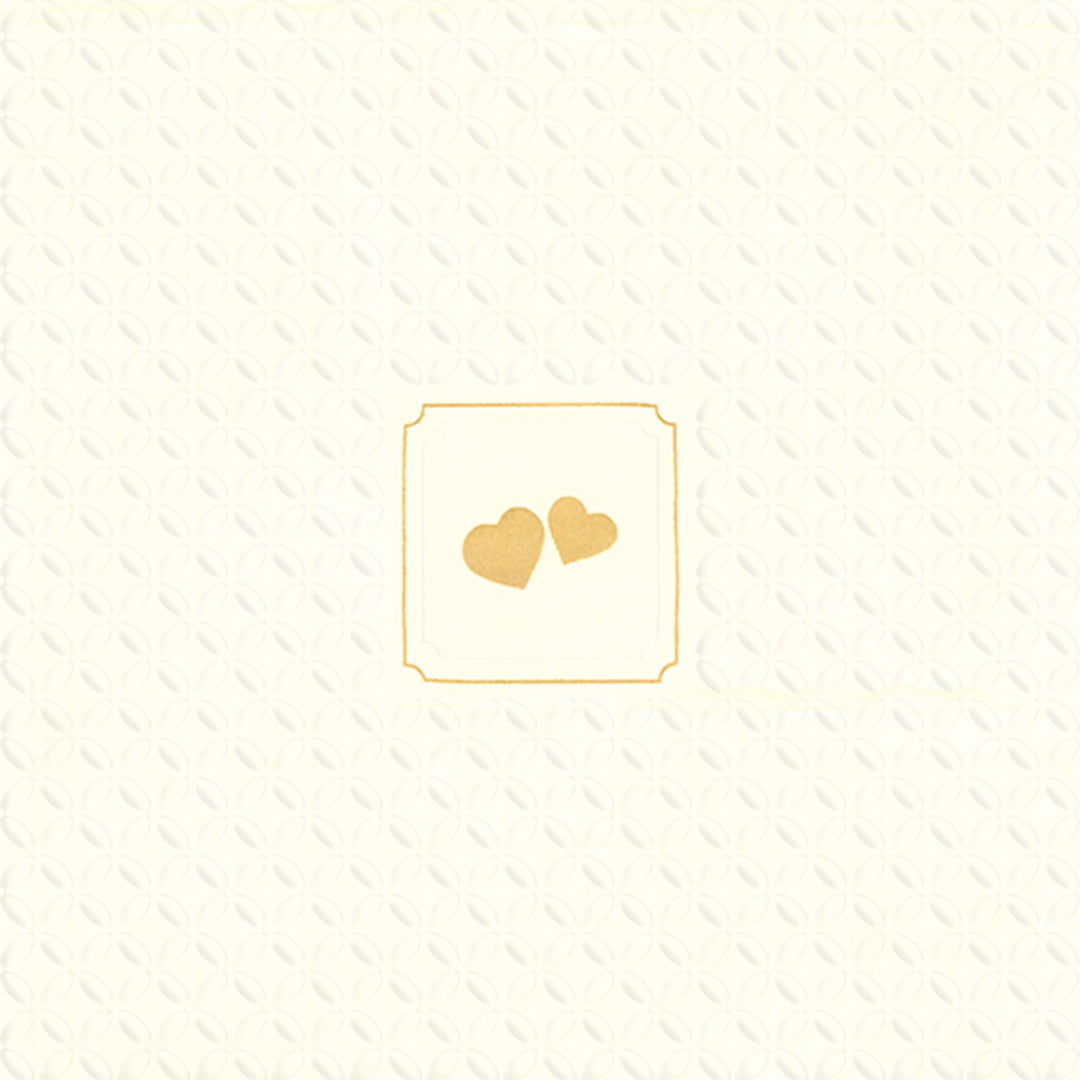 Giorno Festivo Hearts Lunch Napkin Cream