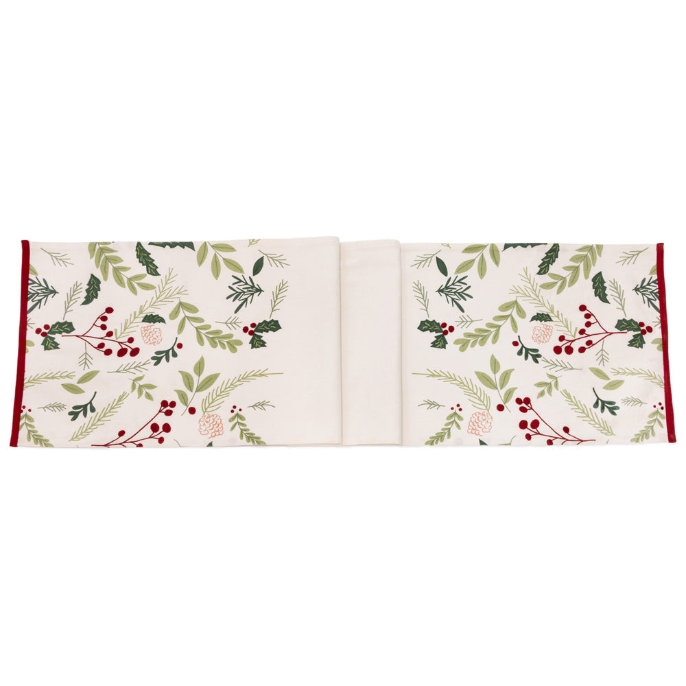 HOLLY & BERRIES TABLE RUNNER