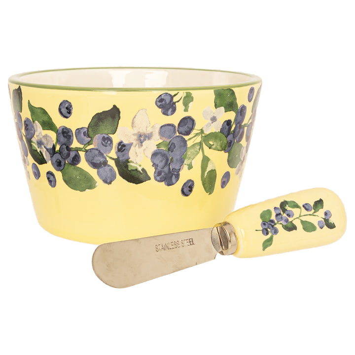 Blueberry Bowl &amp; Spreader
