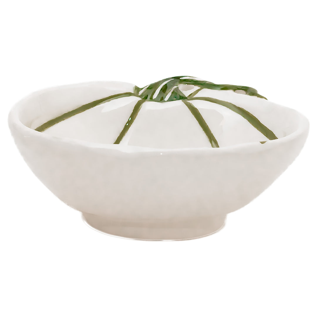White and Green Pumpkin Bowl Small