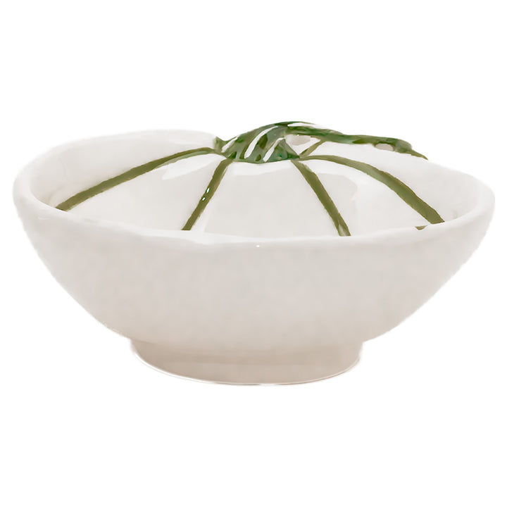 White and Green Pumpkin Bowl Small