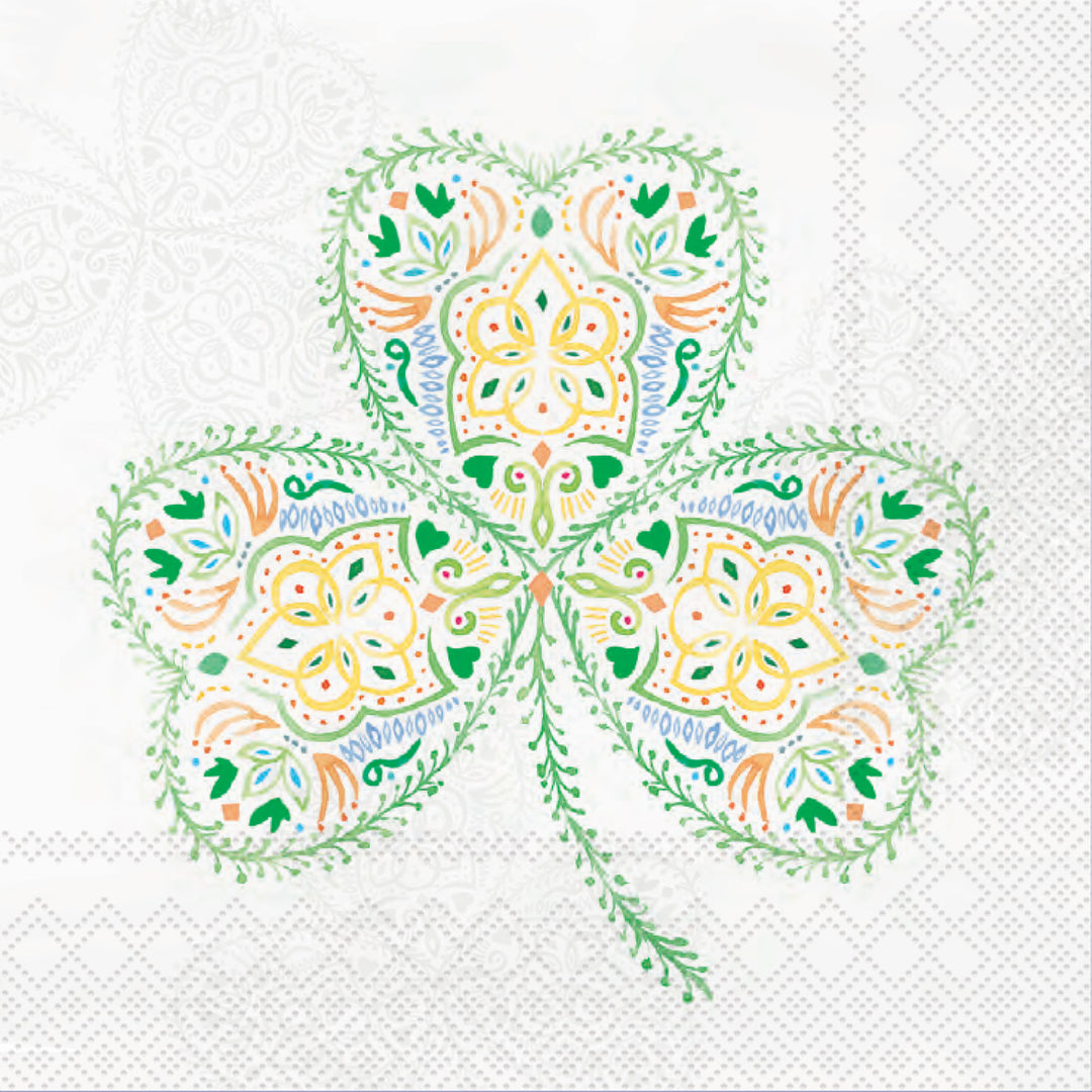 Lucky Shamrock Cocktail Napkin