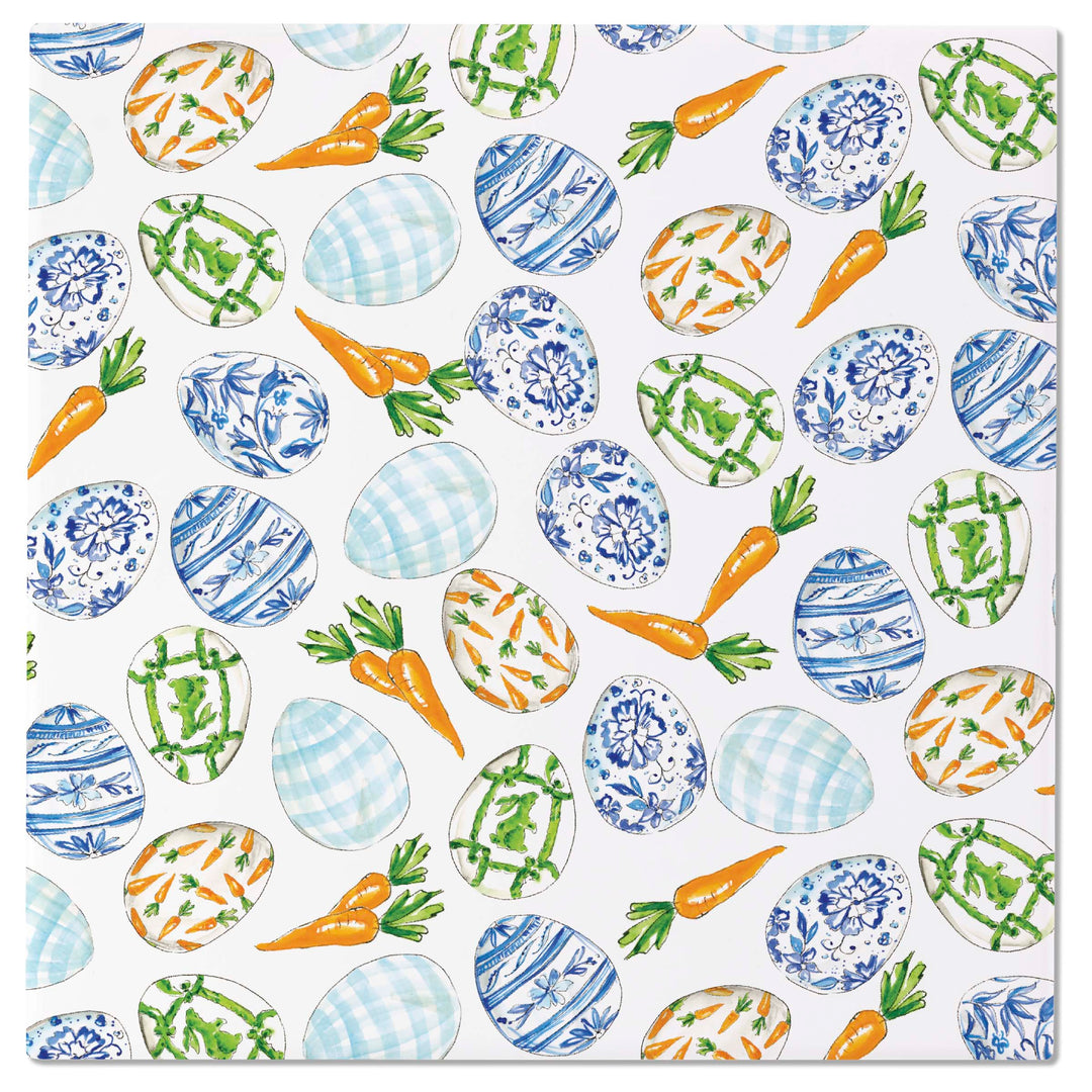 Blue Eggs And Carrots Trivet