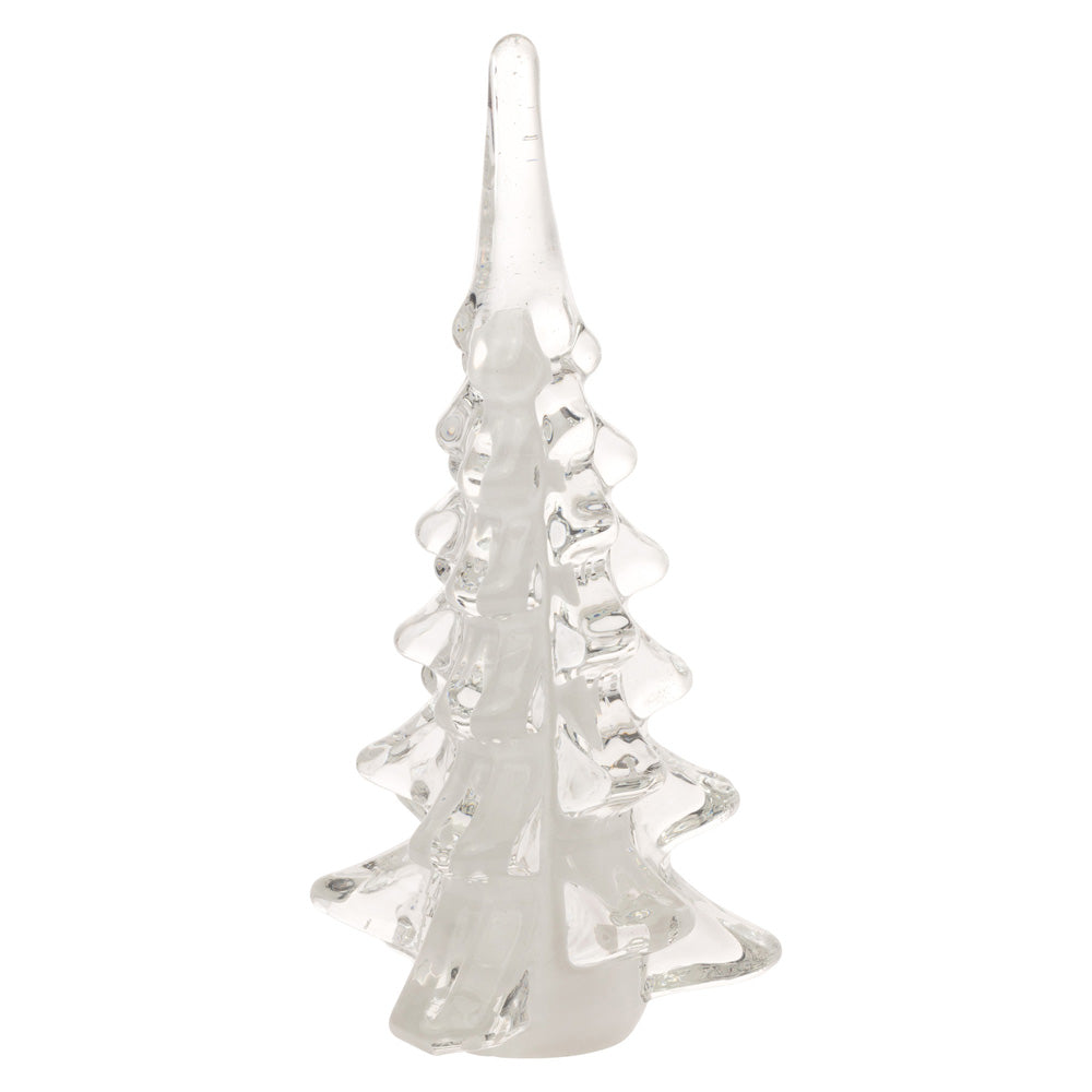 Large Glacier White Glass Tree