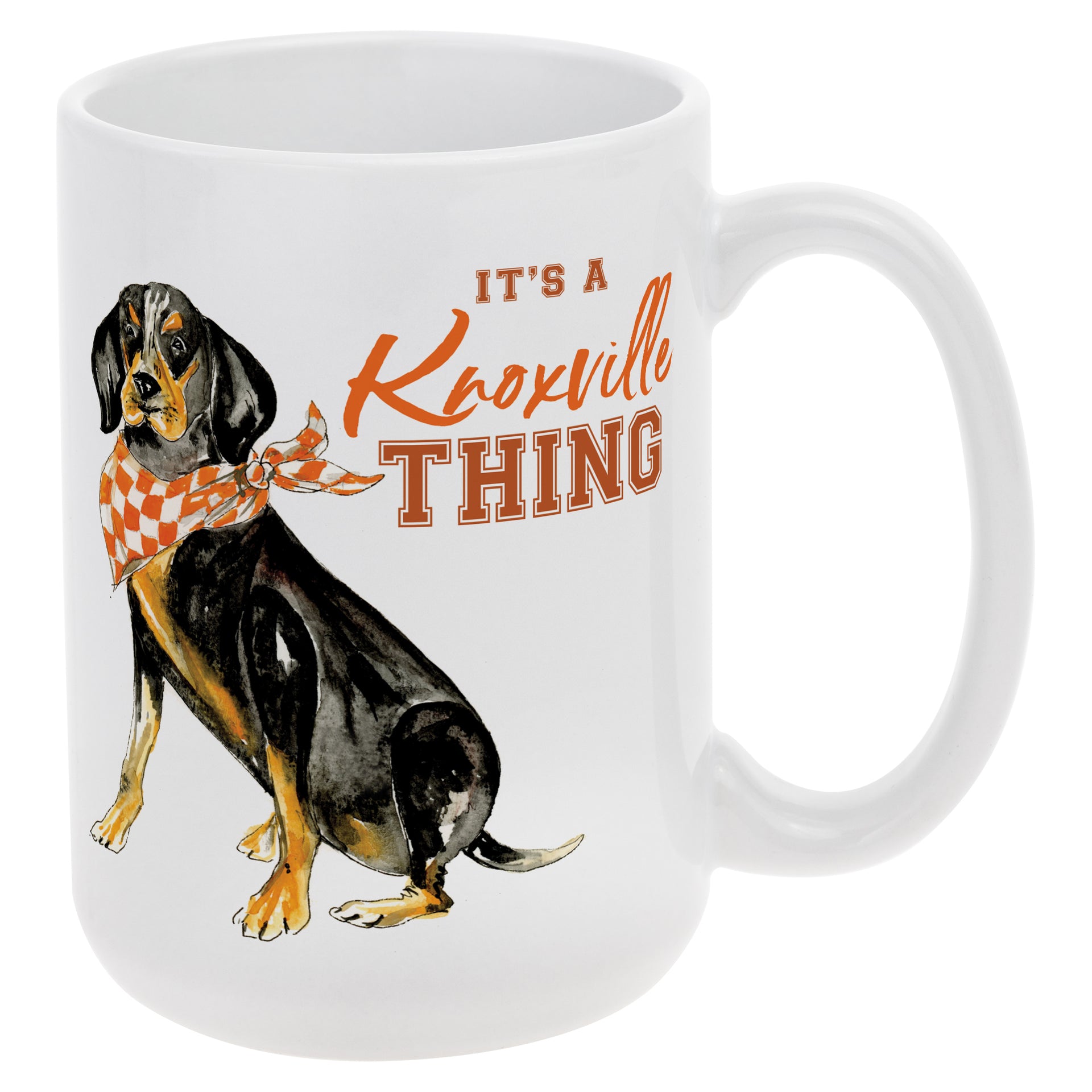 Orange Coonhound Mug