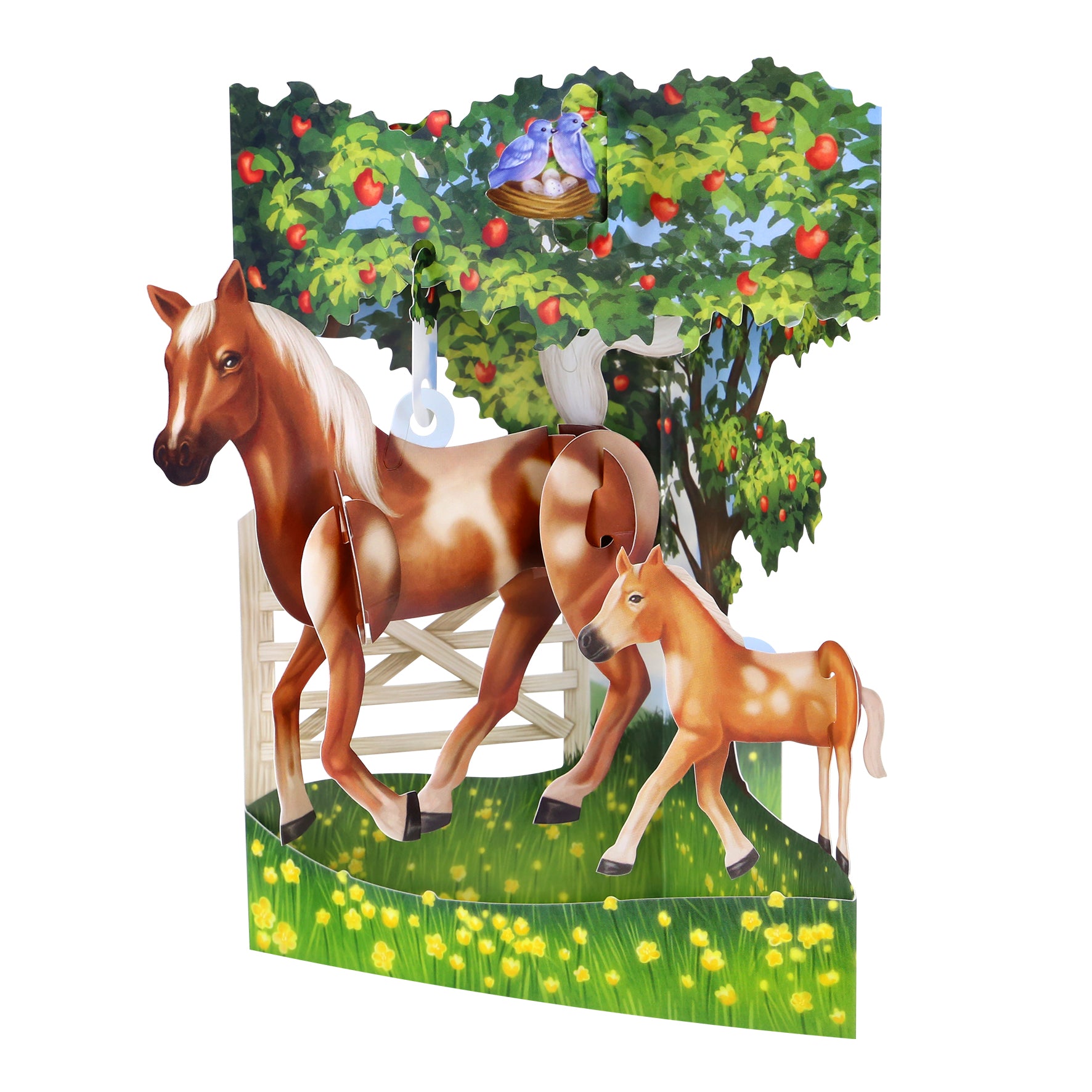 Horse And Foal Swing Card