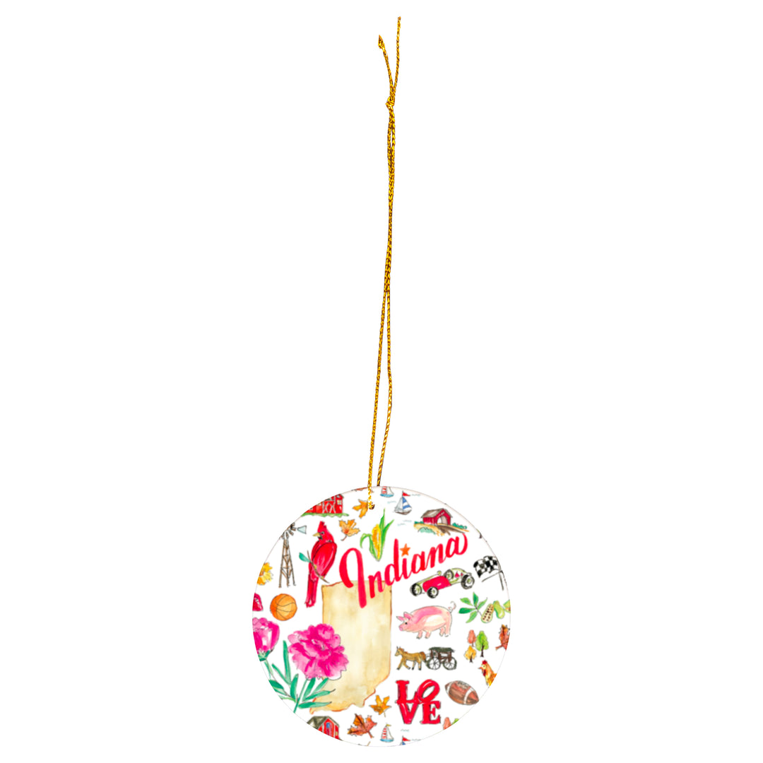 Indiana State Ornament