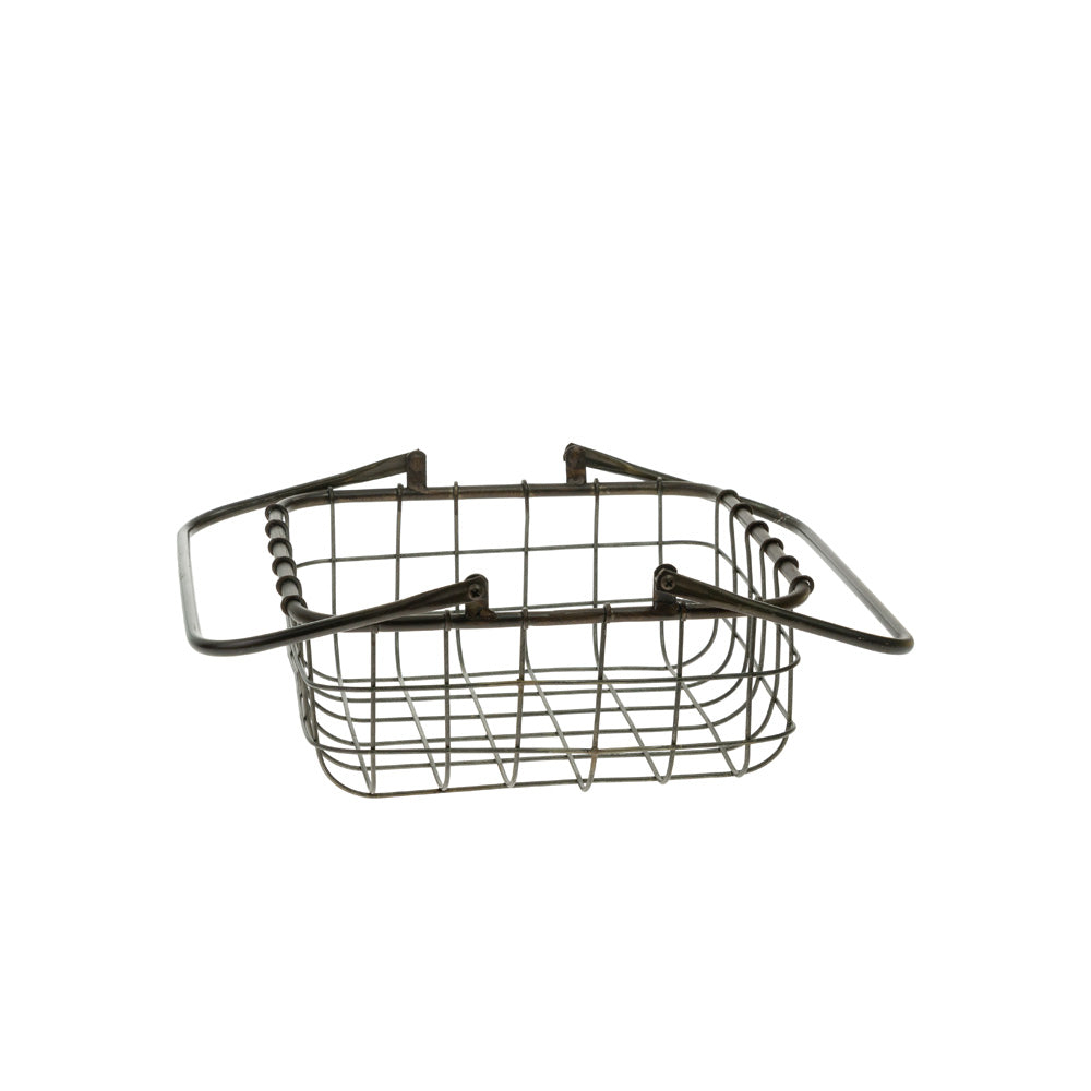 Metal Nesting Square Shop Baskets (Set of 2)