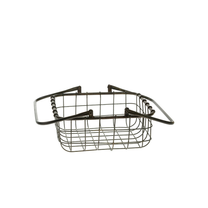 Metal Nesting Square Shop Baskets (Set of 2)