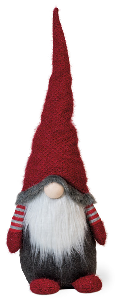 LEROY SANTA ELF GNOME  RED & GRAY