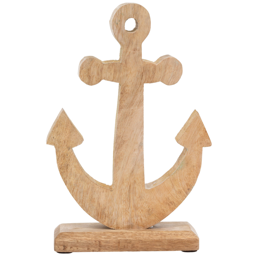 White and Navy Anchor Small