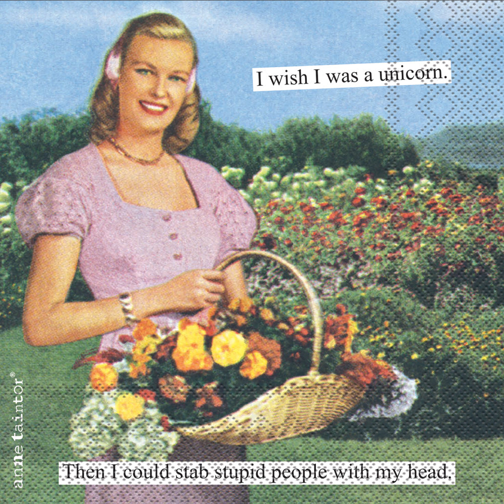 Unicorn Cocktail Napkin