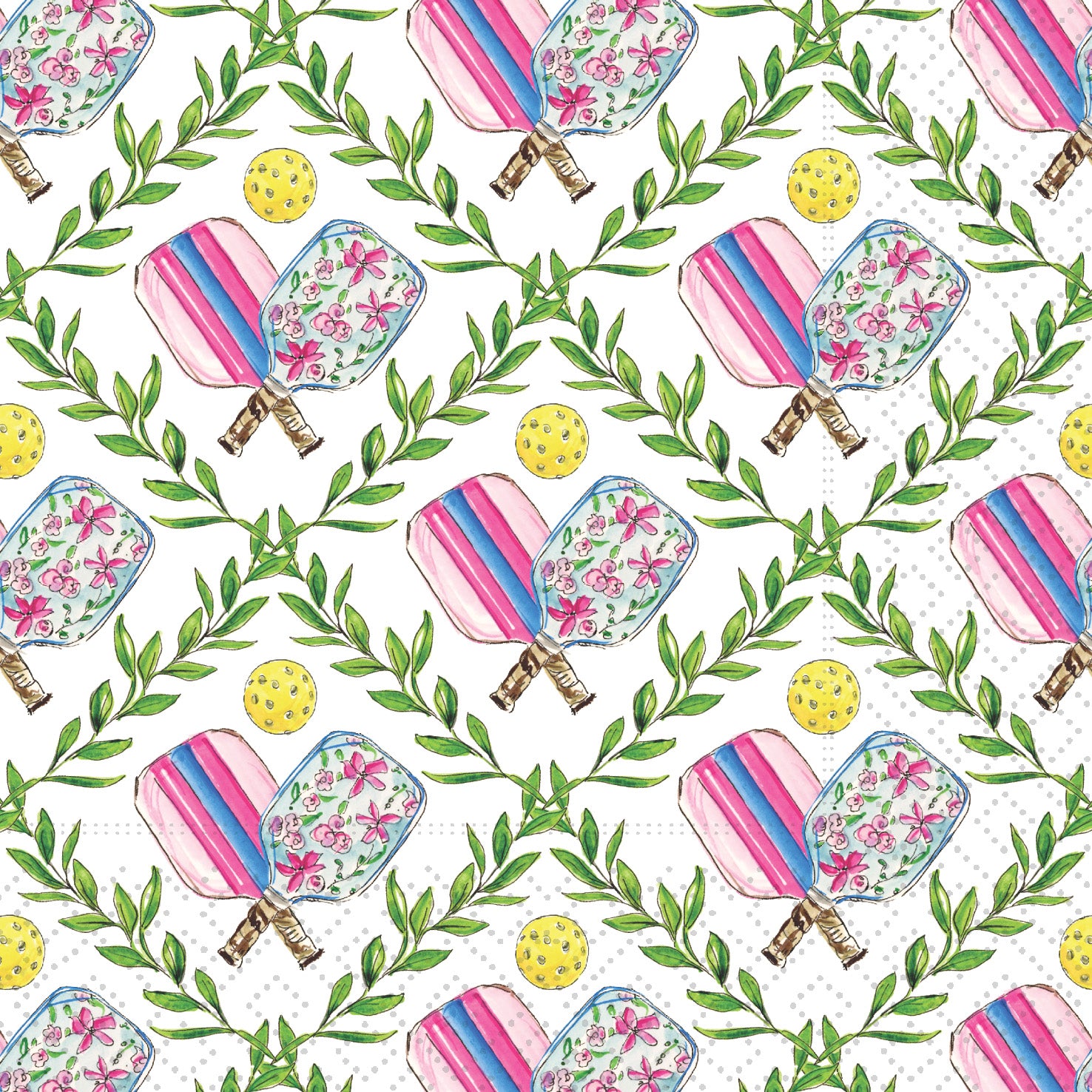 Pickleball Game Cocktail Napkin