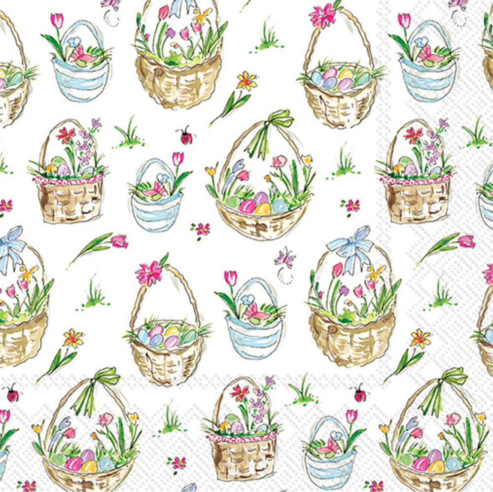 Easter Basket Cocktail Napkin