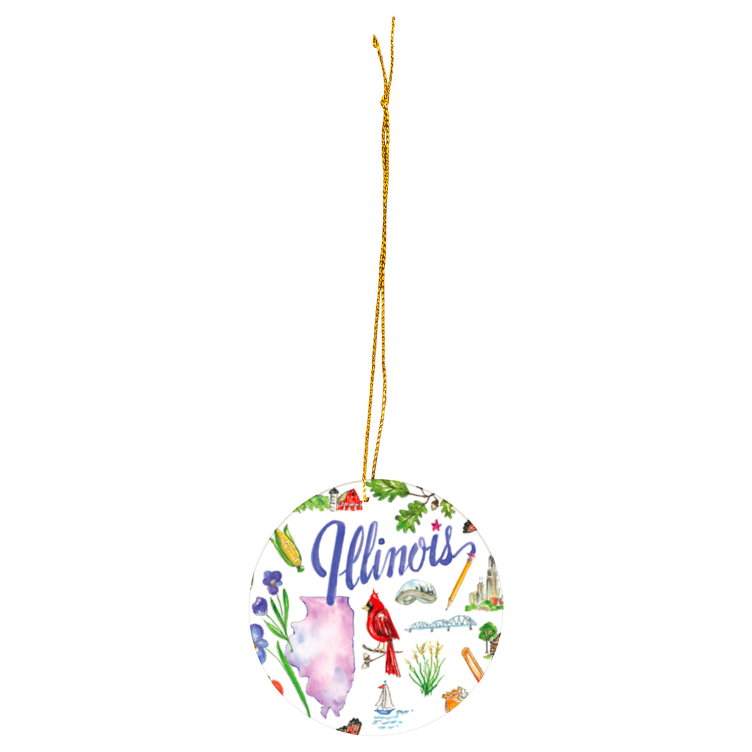 Illinois State Ornament