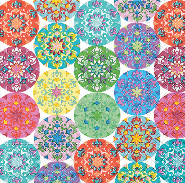 Mandala Cocktail Napkin Multi
