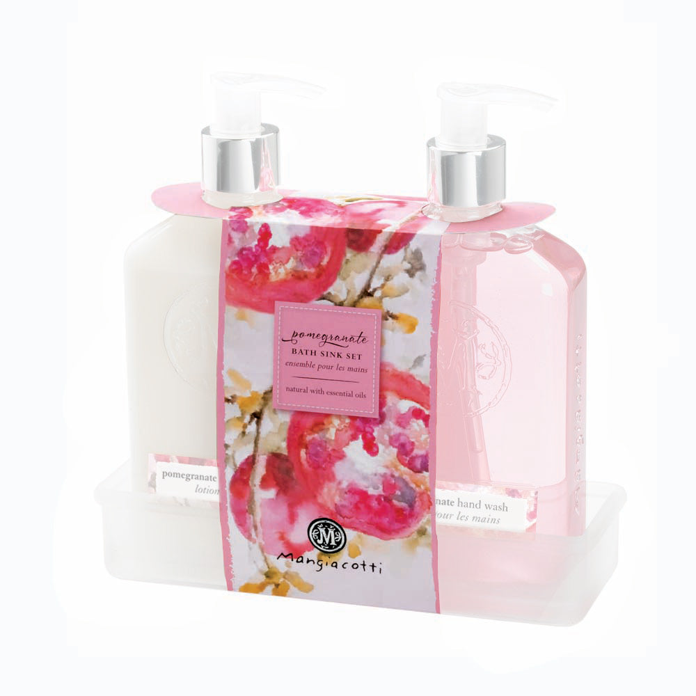 Pomegranate Bath Set Caddy Band