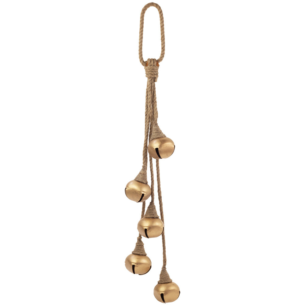 GOLD JINGLE BELL W/JUTE