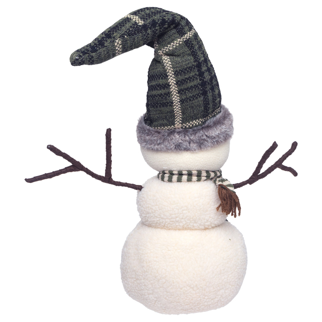 Berner Green Plaid Hat Snowman