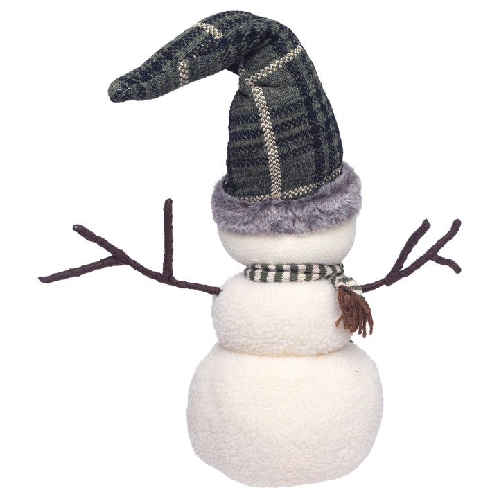 Berner Green Plaid Hat Snowman