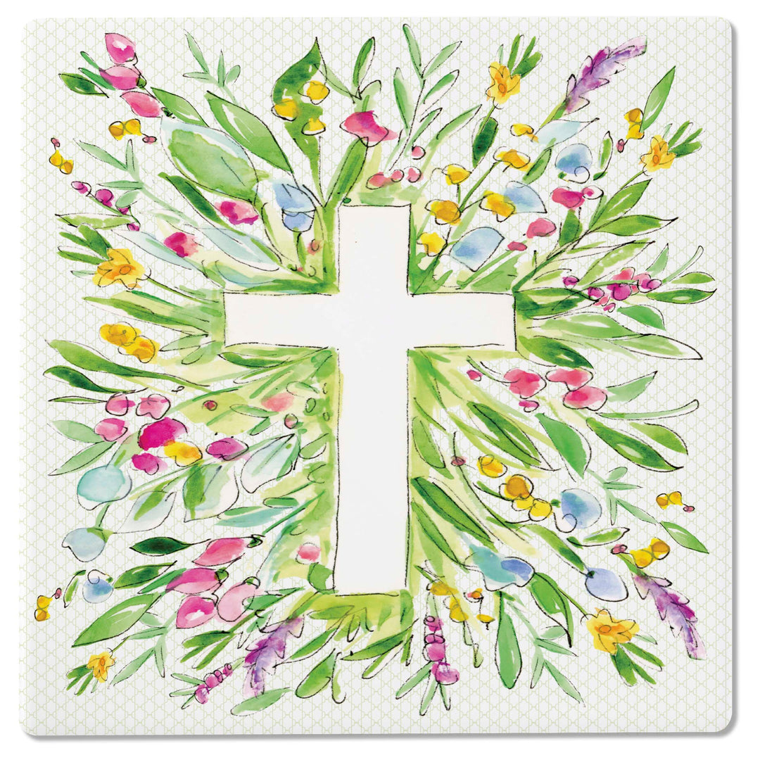 Radiant Cross Square Coasters