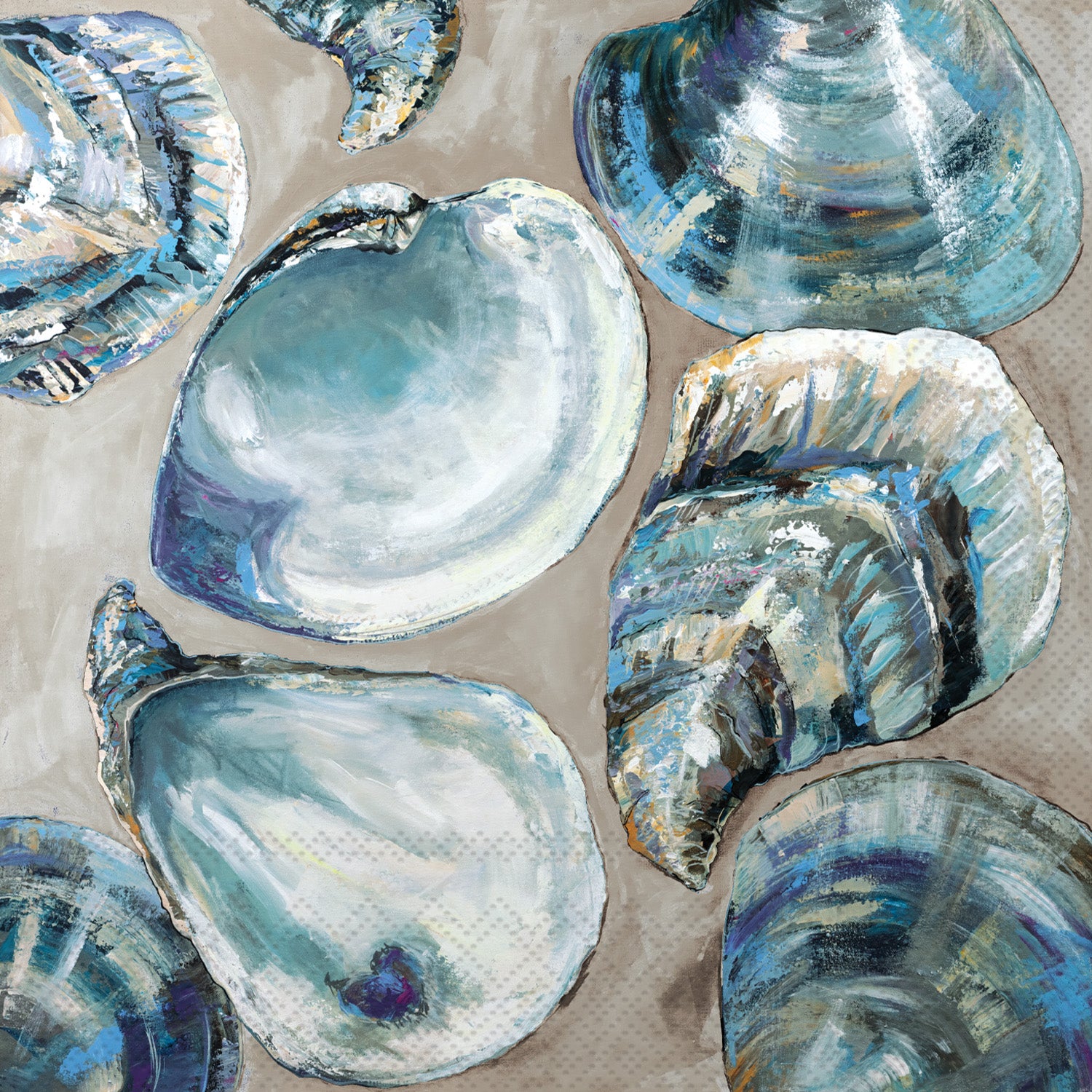 Summer Party Blue Cocktail Napkin